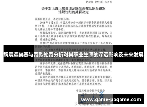 魏震遭禁赛与罚款处罚分析对其职业生涯的深远影响及未来发展